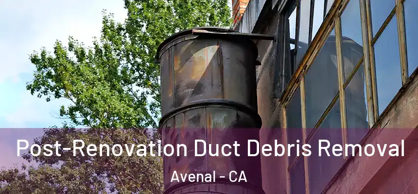 Post-Renovation Duct Debris Removal Avenal - CA